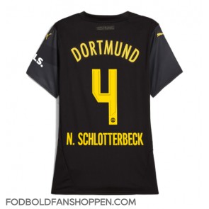 Borussia Dortmund Nico Schlotterbeck #4 Udebanetrøje Dame 2024-25 Kortærmet